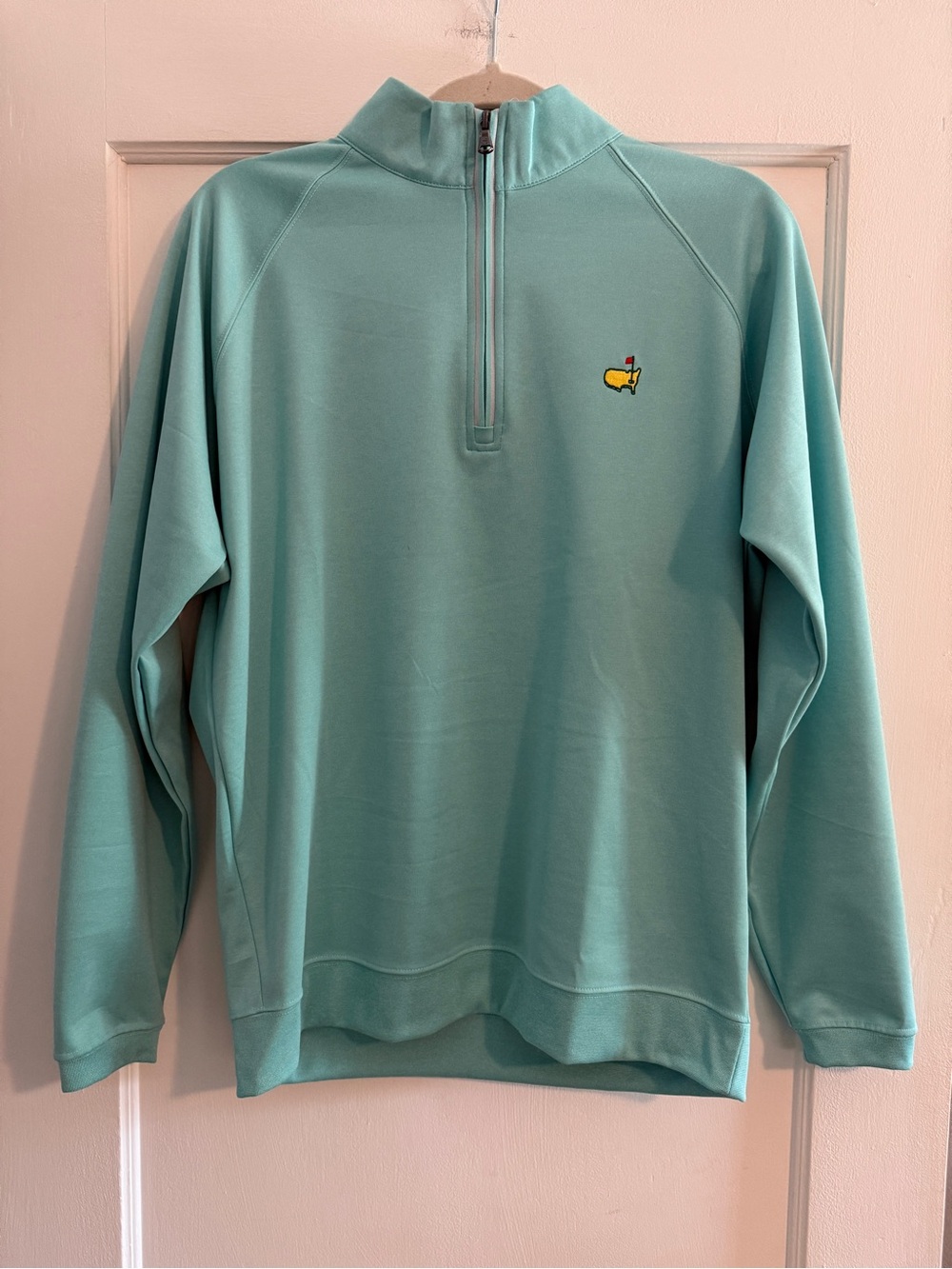 Masters Tech Augusta National Lightweight Pique 1/4 Zip Golf Pullover Green M
